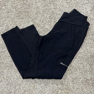 Athleta black utility skinny style leggings. Size 8P. Inseam 26”